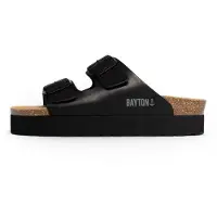 Bayton Pantoufle 'Japet' gris clair / noir