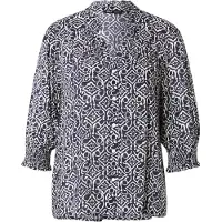 ONLY Chemisier 'ONLRaya' bleu nuit / blanc