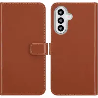 Selencia Étui portefeuille en cuir véritable Samsung Galaxy A26 - Marron clair