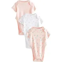 Next Barboteuse / body vert / rose / blanc