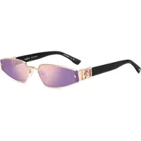 Dsquared2 Lunettes de soleil - - D2 0168/S DDB/SZ - Métal doré - Forme ronde - Verres UV400