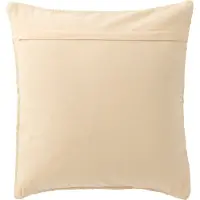 J-Line Coussin breeze lignes coton recycle creme/saumon