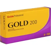 Kodak Pack de 5 pellicules Gold 200iso 120