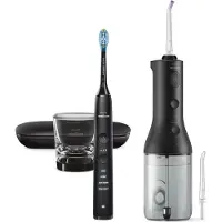 Philips Brosse à dents électrique Diamond Clean 9000 + irrigateur buccal, noir