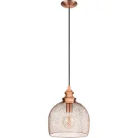 Eglo Lampe à suspension Straiton 28cm 28cm cuivre rouge