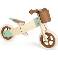 Small Foot Tricycle/Draisienne - COMPANY - Maxi Brun caramel - Évolutif - 3 roues - 50 kg max