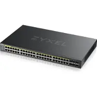 Zyxel Commutateur réseau GS2220-50HP-EU0101F, administrable, Gigabit Ethernet L2 (10/100/1000), alimentation par Ethernet (PoE), noir