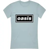 Oasis T-Shirt Decca Logo Femme Bleu - Taille M