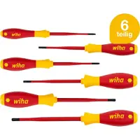Wiha 41245 Jeu De Tournevis SoftFinish - Electric SlimFix - TORX Tamper Resistant - 6 Pcs