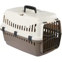 Kerbl Transportbox Expedion 45x30x30cm, max. Tiergewicht 10kg, creme/taupe 81346