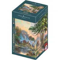 Schmidt Puzzle en bois Thomas Kinkade Studios : Am alten Mühlenbach (1000 pièces)