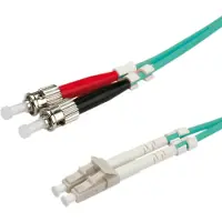 Roline Câble en fibre optique 50/125µm OM3, LC/ST, turquoise, 0.5 m
