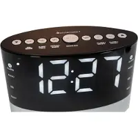 Soundmaster UR580SW Radio-réveil avec coussin vibrant sans fil & fonction de charge USB
