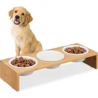 Relaxdays Station d'alimentation pour chiens (40 cl)