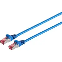 S-Impuls Câble patch cat6A S/FTP PIMF sans halogène bleu 2m