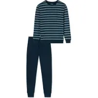 Schiesser Pyjama long bleu nuit