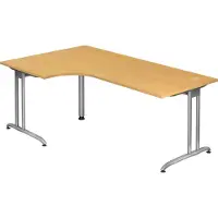 Hjh OFFICE PRO BS82 Schreibtisch buche L-Form