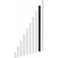 Adam hall 61535B18 Heavy Duty Rack Strip profilé rack noir 18U