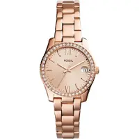 Fossil Montre à affichage analogique 'Scarlette' or rose