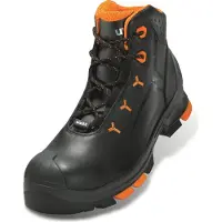 Uvex 6503244 2 Bottes à lacets S3 SRC, taille 44, noir/orange