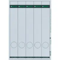 Leitz Étiquettes pour classeurs longues , imprimable, largeur de tranche 50 mm, autocollant 125 p., gris clair