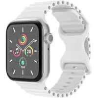 IMoshion Bracelet Athletic en silicone Apple Watch | 44/45/46/49 mm - Blanc