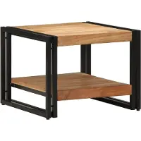 vidaXL Table basse 50x50x38 cm en bois massif d'acacia