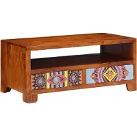 vidaXL Table basse 90x50x40 cm en bois massif d'acacia
