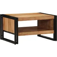 vidaXL Table basse 70x50x38 cm en bois massif d'acacia