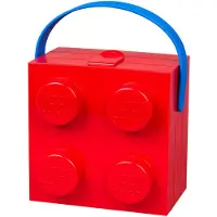 LEGO Boîte à poignée - rouge