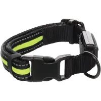 Flamingo Flitzy Dog Collar Noir 30-40 cm x 20 mm