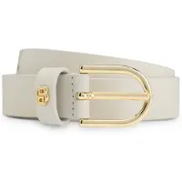 BOSS Ceinture en cuir avec breloque double B