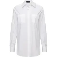 Van laack Modern Fit Blouse blanc, Unicolore