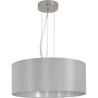 Eglo Suspension Maserlo Ø53cm 3xE27 gris argent 31606