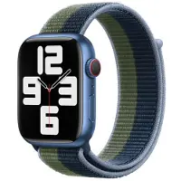 Apple Bracelet Sport Loop Watch | 44/45/46/49 mm - Abyss Blue/Moss Green
