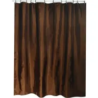 MSV Rideau de douche l.180xh.200cm chocolat, polyester