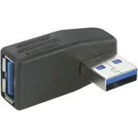 Renkforce Adaptateur USB 3.0 A mâle vers A femelle, angle de 90° vers la gauche