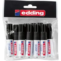 Edding Marqueurs indélébiles 10 pcs Noir Mini 0,5