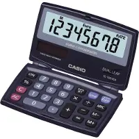 Casio Calculatrice de poche (Fonctionnement sur piles, Panneau solaire)