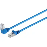 S-Conn Câble patch cat 6 S/FTP PIMF angle droit bleu 20m