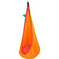 LA SIESTA Joki Foxy – Cabane suspendue pour enfants en Coton, avec kit de fixation inclus (renard / orange)