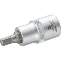 Toolcraft Douille de 12,5 mm (1/2") avec embout hexagonal 6 de 55 mm