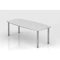 Hjh OFFICE PRO VKT22C/W Konferenzt.Chrom 220cm weiß