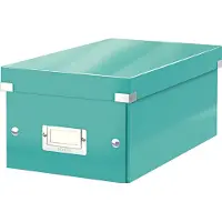Leitz Boîte d'organisation DVD Click + Store , bleu pétrole