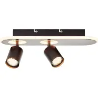 Brilliant Kimon LED Spotbalken 2flg noir noir G99557/06