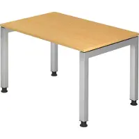 Hjh OFFICE PRO JS12 höhenverstellbarer Schreibtisch buche rechteckig