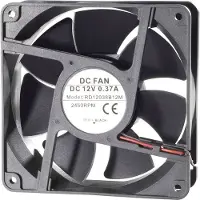 TRU COMPONENTS Ventilateur axial résistant à l'eau (120 mm, 1x), Ventilateur PC, Noir