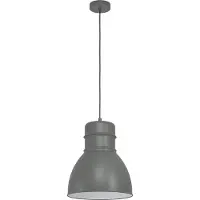 Eglo 43622 EBURY E27 Lampe à suspendre Ø380mm Gris Blanc