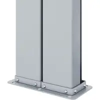 vidaXL Marquise latérale extensible bleu 180x600 cm