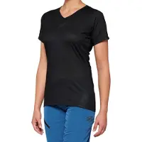 100% Airmatic Black Maillot de vélo à manches courtes pour dames